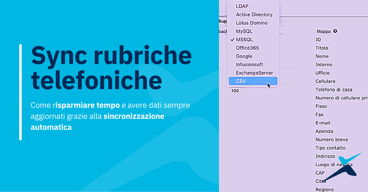 Gestione efficace delle rubriche telefoniche immagine schermata di importazione rubriche del sistema Wildix con titolo dell'articolo sul blog Everex